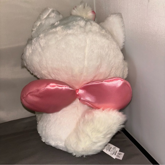 Disney Store Aristocats White Cat Marie Big Feet Paws Plush 12" New With Tags! - Picture 3 of 4